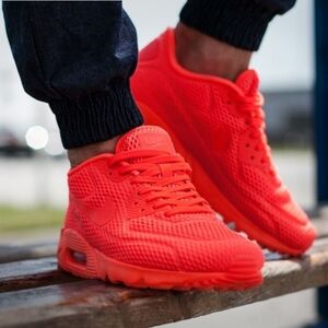 Nike Air Max 90 Ultra BR Sneakers in Total Crimson Size 9.5 EUC